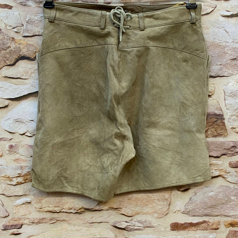 Kurze Vintage Damen Lederhose Luis Steindl – Gr. 40