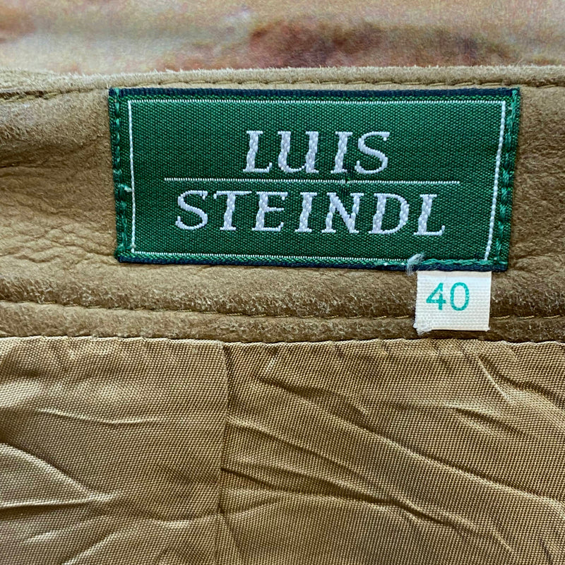 Kurze Vintage Damen Lederhose Luis Steindl – Gr. 40