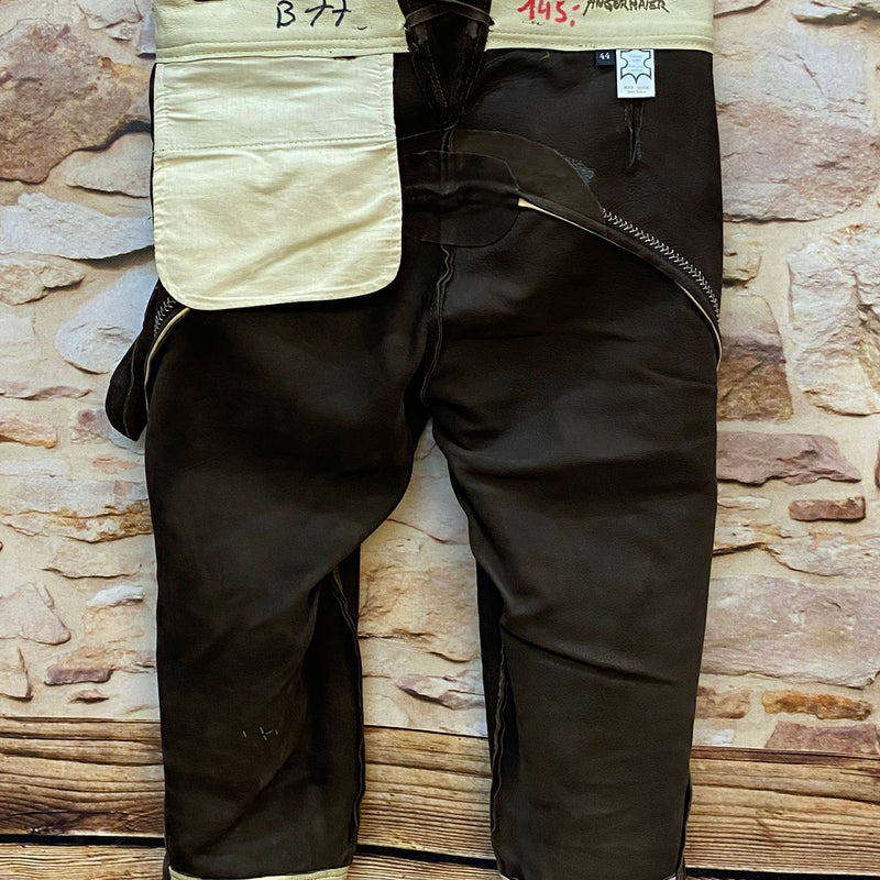 Herren Trachtenlederhose Kniebund Gr. 44 – dunkelbraun