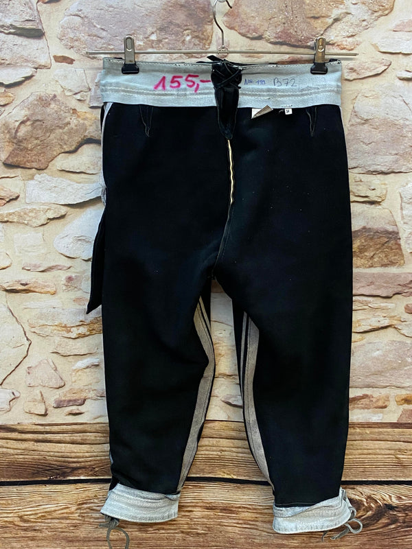 Damen Trachtenlederhose Gr. 34 – schwarz bestickt