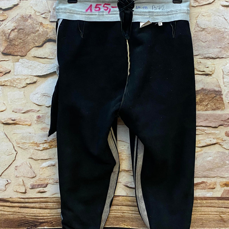 Damen Trachtenlederhose Gr. 34 – schwarz bestickt