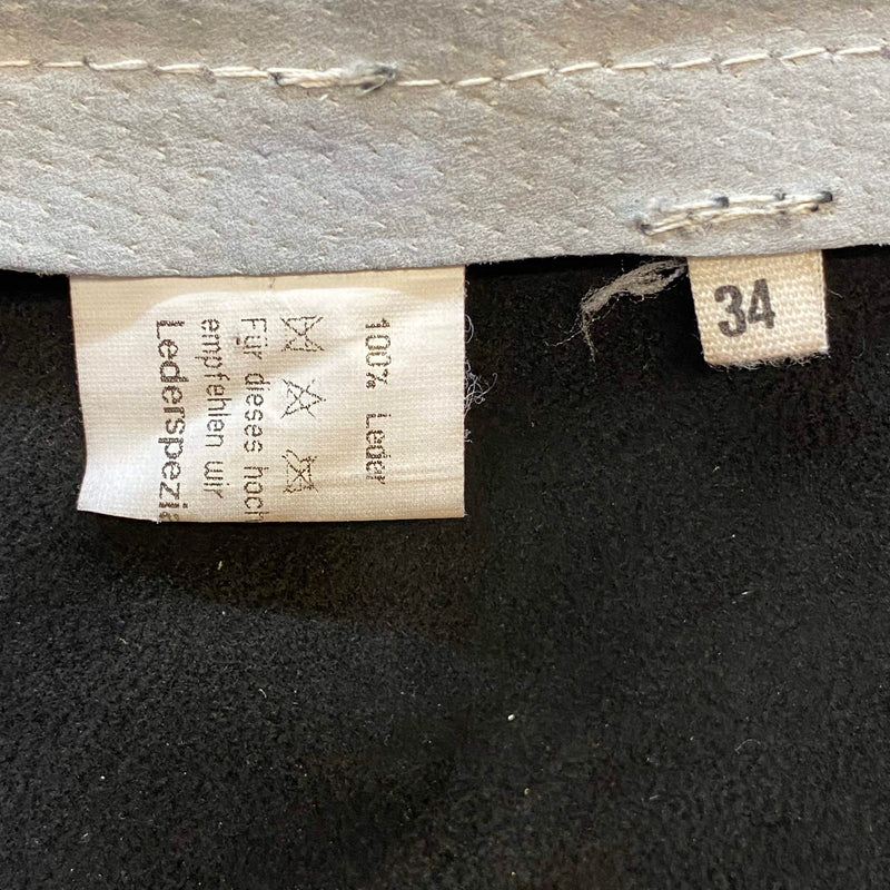 Damen Trachtenlederhose Gr. 34 – schwarz bestickt