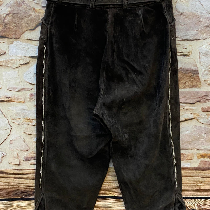 Damen Trachtenlederhose Gr. 36 – dunkelbraun 3/4 – Beckert Modell
