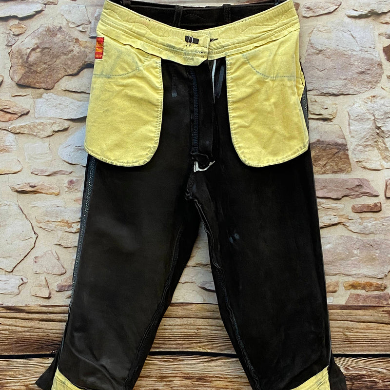Damen Trachtenlederhose Gr. 36 – dunkelbraun 3/4 – Beckert Modell