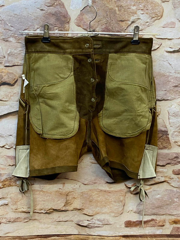 Kurze Vintage Damen Lederhose Spieth & Wensky – Gr. 36