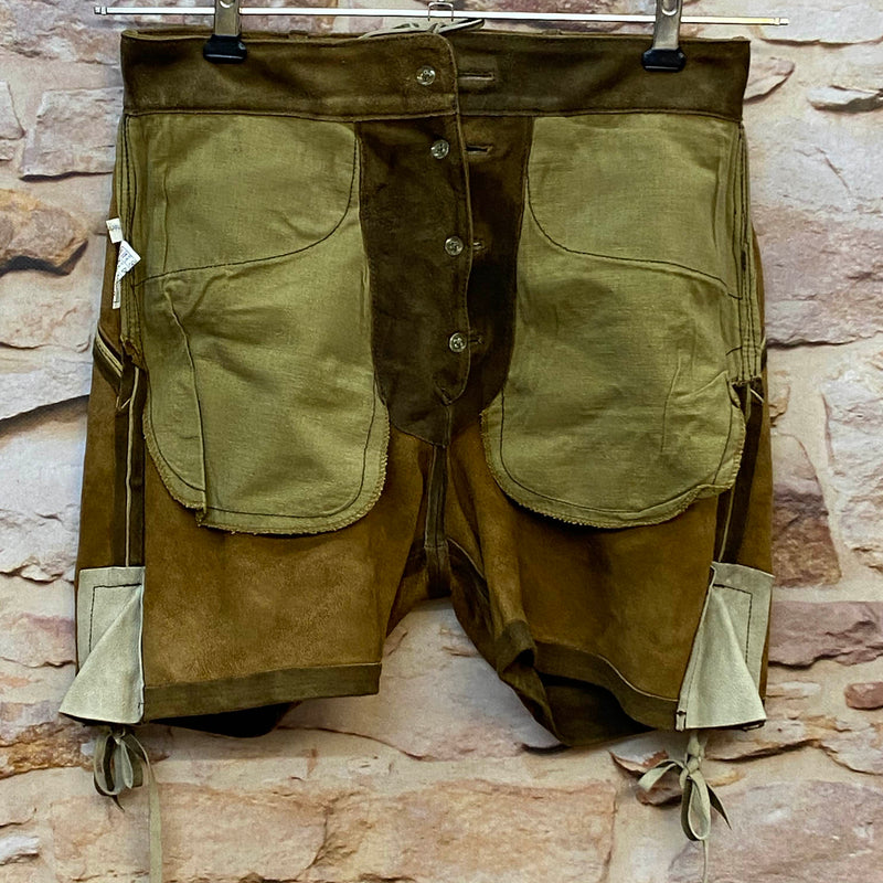 Kurze Vintage Damen Lederhose Spieth & Wensky – Gr. 36