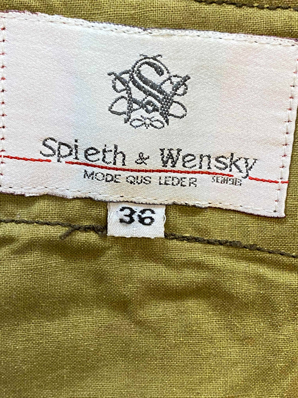 Kurze Vintage Damen Lederhose Spieth & Wensky – Gr. 36