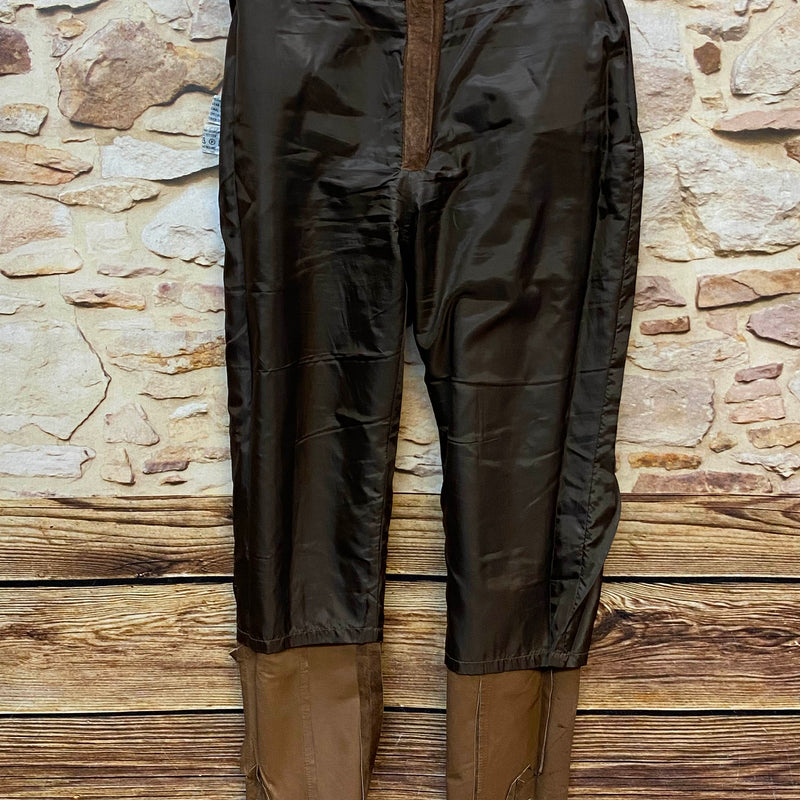 Vintage 80er/90er Damen Lederhose aus Echtleder Braun Gr. 42, Ansicht 5