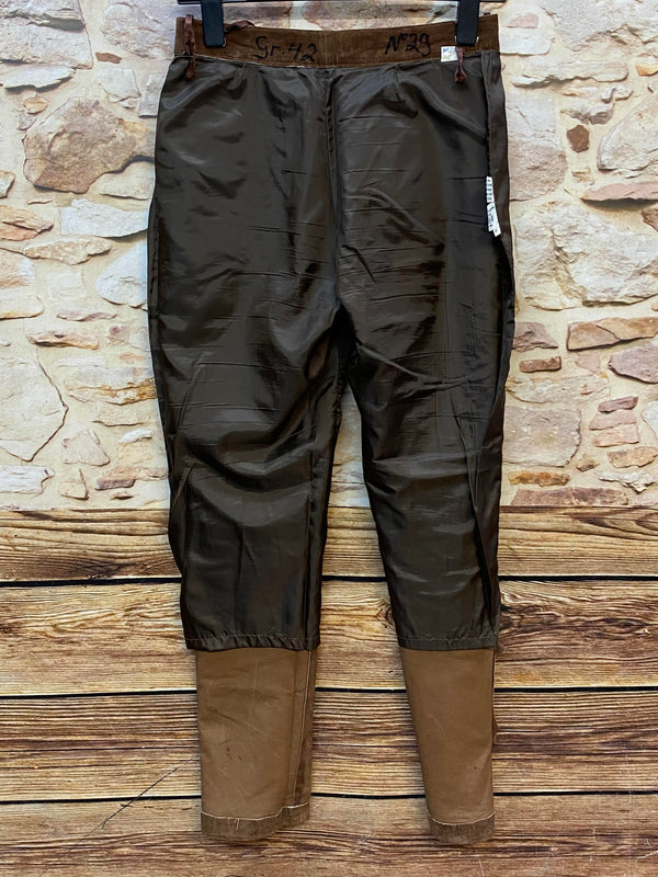 Vintage 80er/90er Damen Lederhose aus Echtleder Braun Gr. 42, Ansicht 6