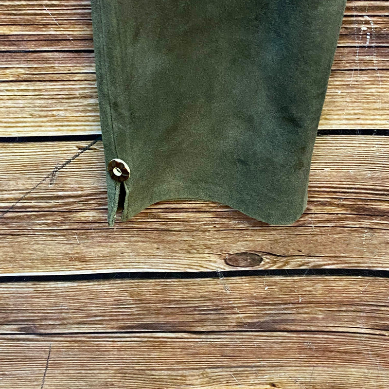 „Vintage Trachtenlederhose Herren lang mit Patina und Wildlederoptik“