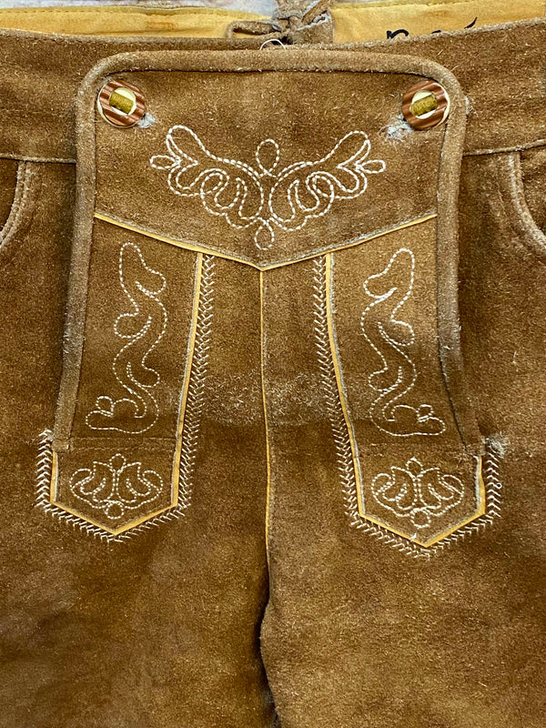 Kurze Trachtenlederhose Herren Gr. 50 – braune Lederhose von Occulto Trachten, Ansicht 6