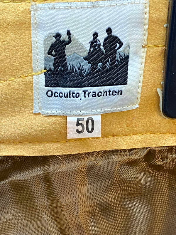 Kurze Trachtenlederhose Herren Gr. 50 – braune Lederhose von Occulto Trachten, Ansicht 7