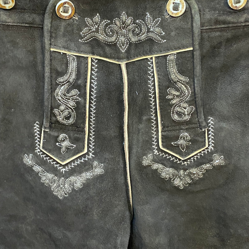 Kurze Trachtenlederhose Herren Gr. 64 – braune Stockerpoint Lederhose aus Echtleder, Ansicht 6