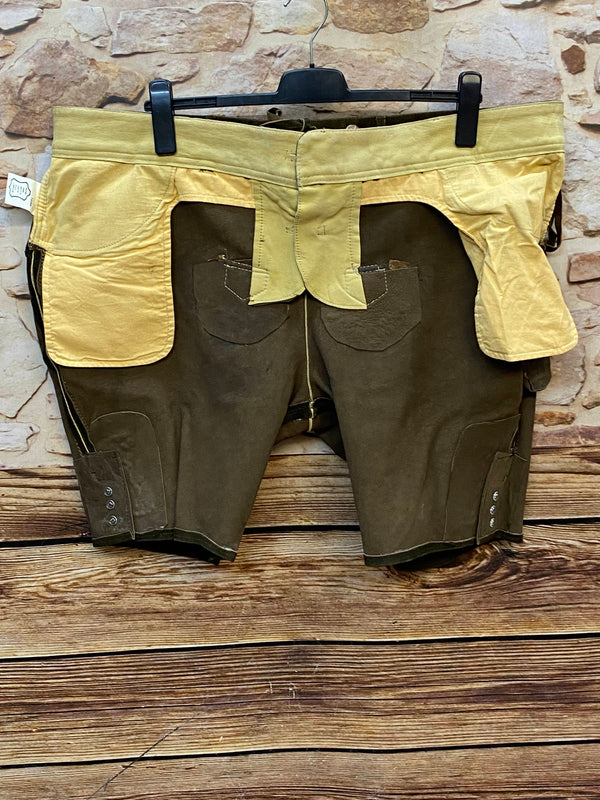 Kurze Trachtenlederhose Herren Gr. 64 – braune Stockerpoint Lederhose aus Echtleder, Ansicht 4