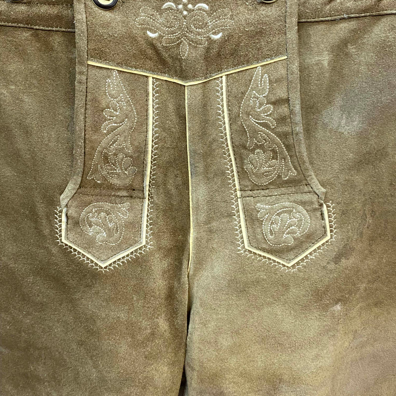Kurze Trachtenlederhose Herren Gr. 60 – braune Kaisers Trachten Lederhose aus Echtleder, Ansicht 5