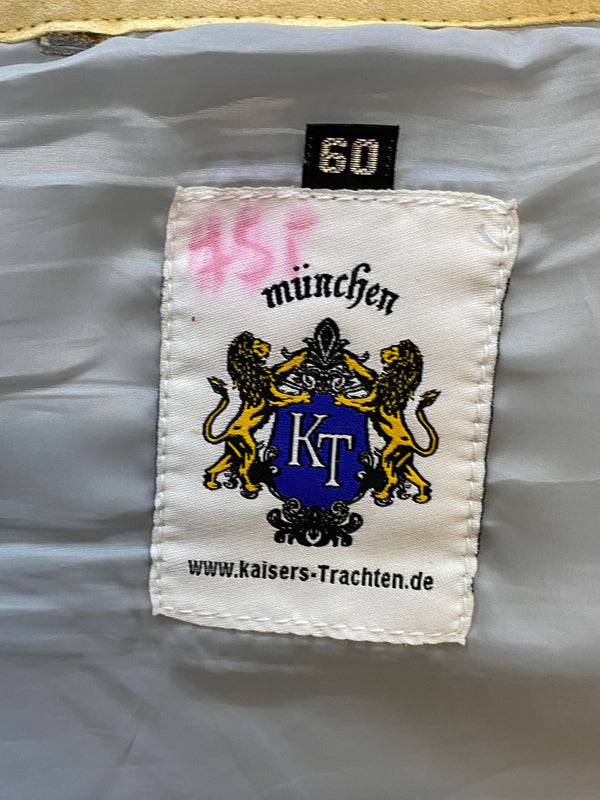 Kurze Trachtenlederhose Herren Gr. 60 – braune Kaisers Trachten Lederhose aus Echtleder, Ansicht 6