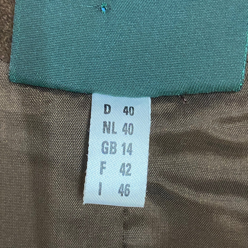 Trachten Ledermieder Corsage aus Leder, Gr.40 braun. Hammerschmid