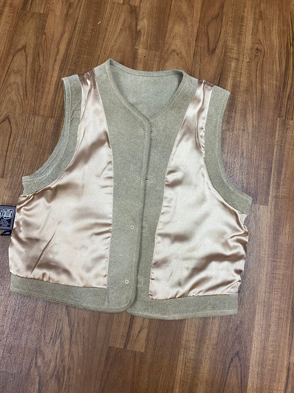 Damen Trachtenweste von Country World – Beige/Senffarben, Größe 36
