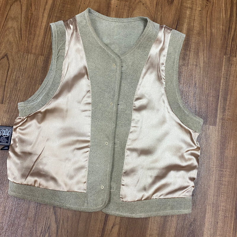 Damen Trachtenweste von Country World – Beige/Senffarben, Größe 36