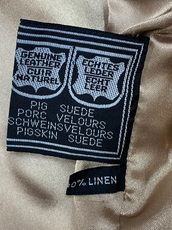 Damen Trachtenweste von Country World – Beige/Senffarben, Größe 36