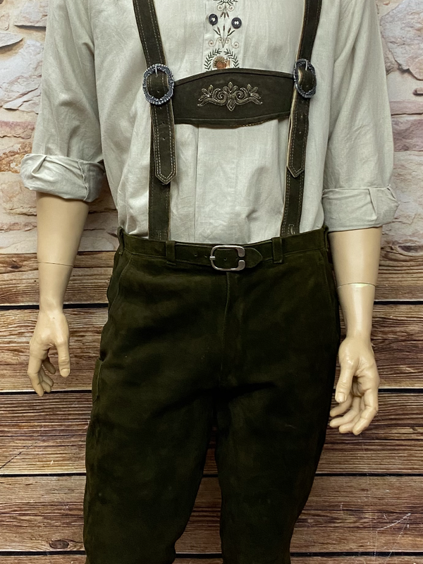 5-teiliges hochwertiiges Trachten-Outfit für Herren Gr.52 Vintage Unikat mit Socken Und Hemd