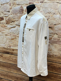 Chemise traditionnelle aspect lin taille 45