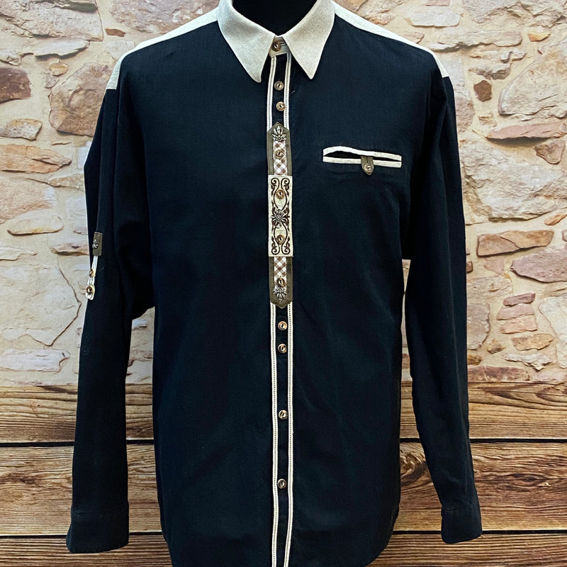 Trachtenhemd  Gr.XXL in schwarz
