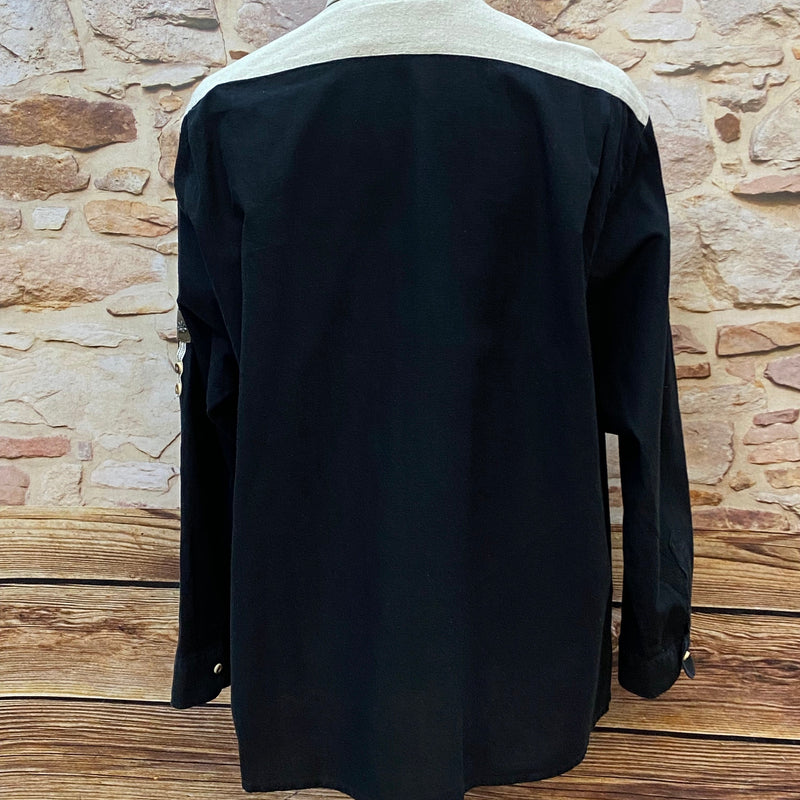 Trachtenhemd  Gr.45 in schwarz