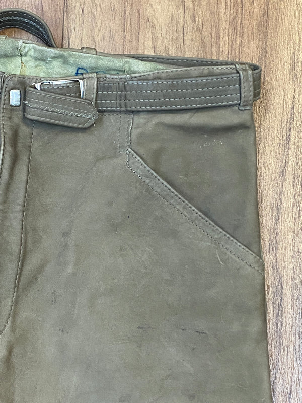 Trachten Kniebundledeerhose Herren Vintage Bund 96, Gr.52