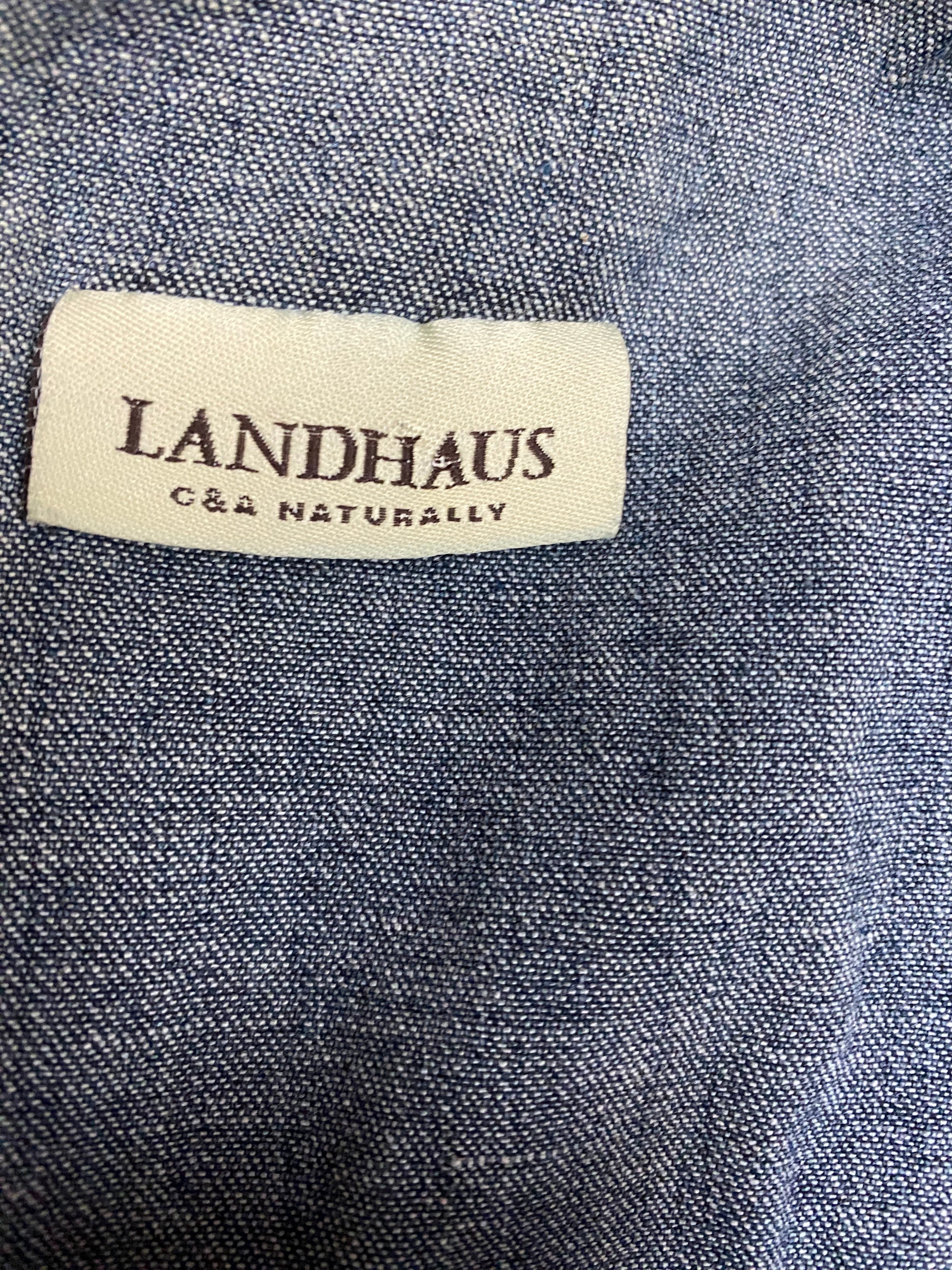 Vintage Landhauskleid lang Rock und Mieder Zweiteiler Jeans Demin Gr.40