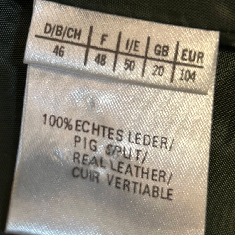 Vintage Trachten-Lederhose mit Blumenstickerei