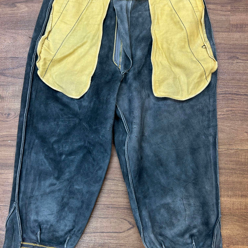 Klassische Herren Kniebund-Trachtenlederhose in Grau