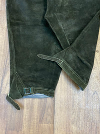 Pantalon en cuir traditionnel jusqu'aux genoux Pantalon de chasse en cuir Frankonia jusqu'aux genoux ceinture 91, taille 50