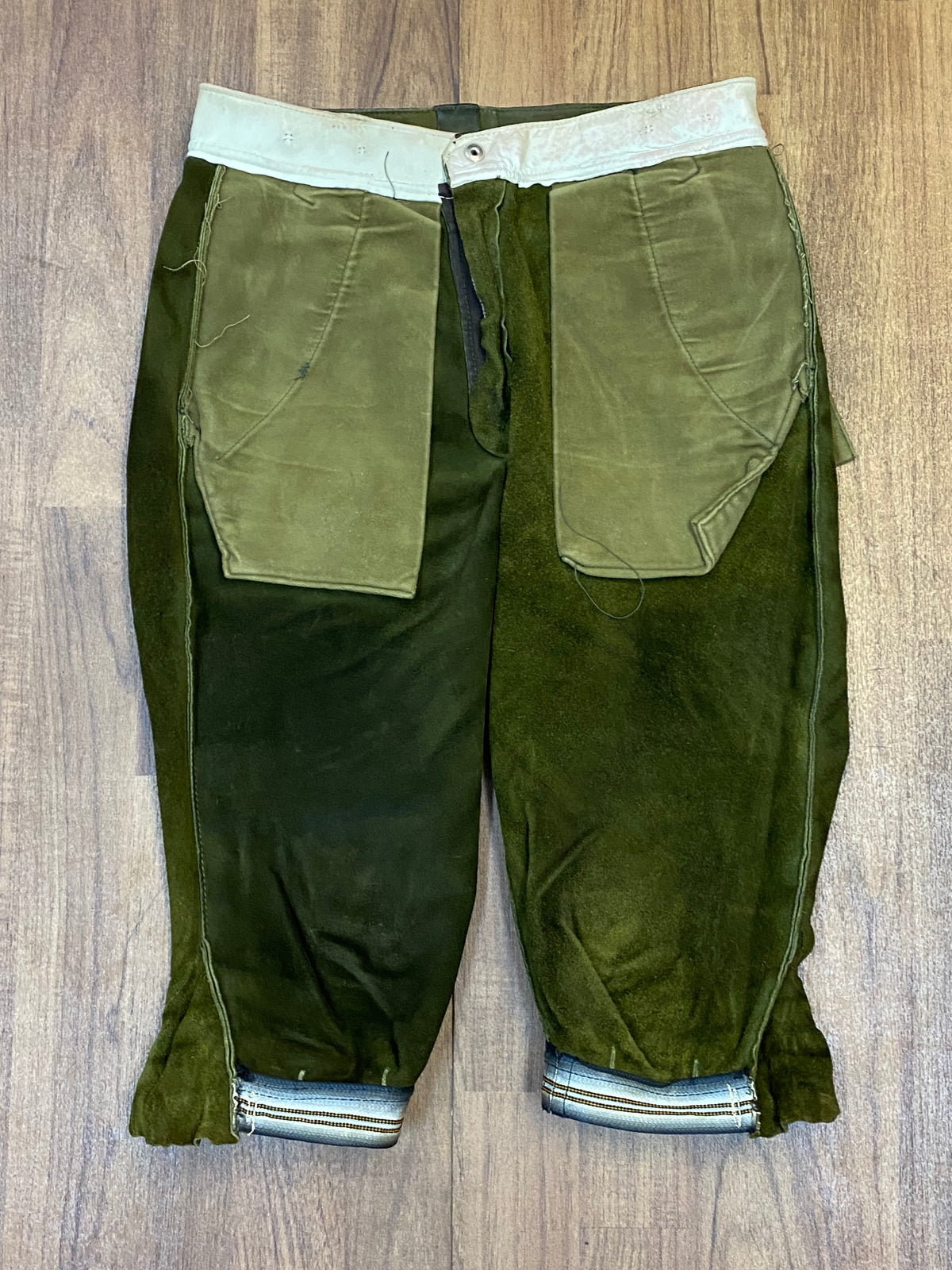 Trachtenkniebundhose aus Leder Gr.46 Bund 81 cm