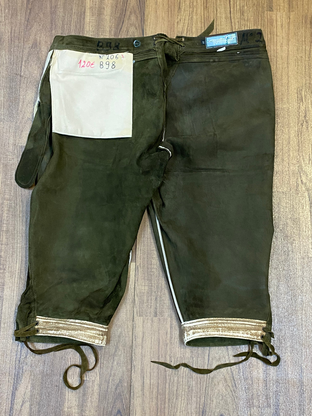 Trachten-Kniebundlederhose Lederhose Herren Bund 102 Gr.27