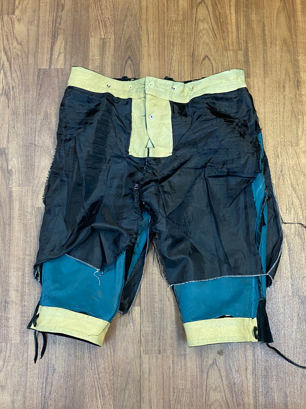 Schwarze Trachtenlederhose Kniebund Trachten  Herren Bund 102, Gr.54