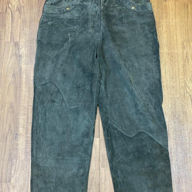 Lange Trachtenlederhose für Damen Vintage Gr.46 