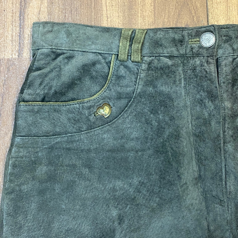 Lange Trachtenlederhose für Damen Vintage Gr.46