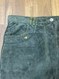 Lange Trachtenlederhose für Damen Vintage Gr.46