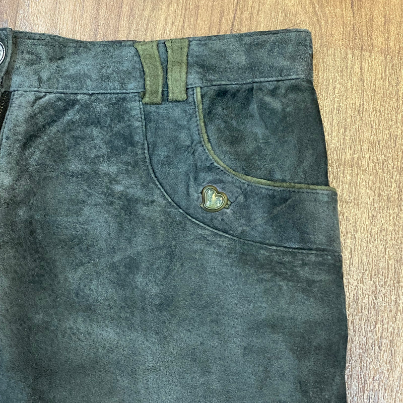 Lange Trachtenlederhose für Damen Vintage Gr.46