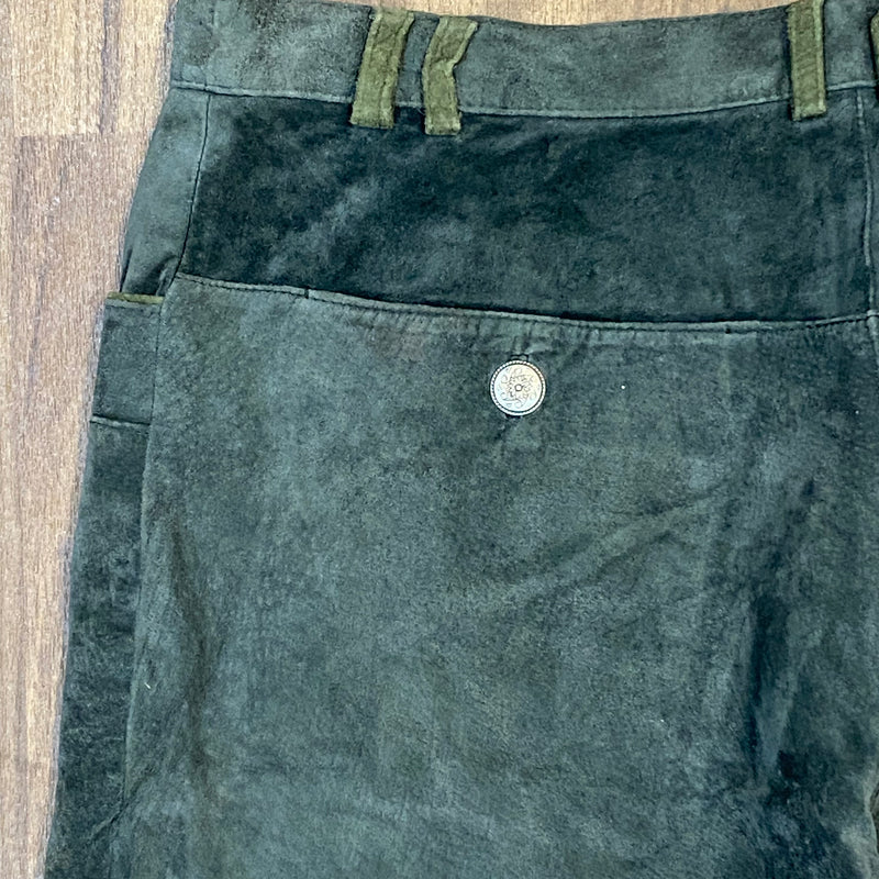 Lange Trachtenlederhose für Damen Vintage Gr.46