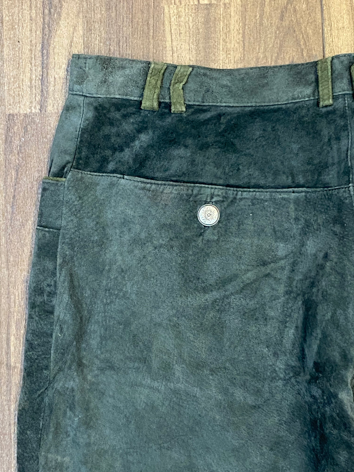 Lange Trachtenlederhose für Damen Vintage Gr.46