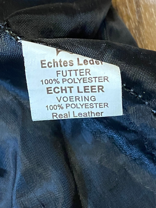 Schwarze Trachtenlederhose Kniebund Trachten  Herren Bund 102, Gr.54
