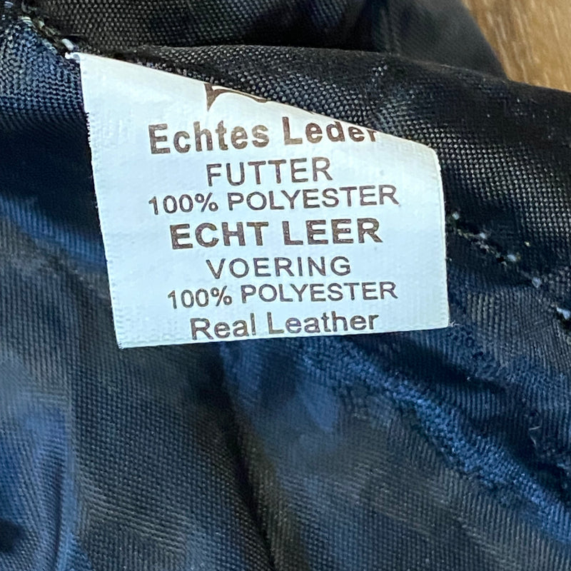 Schwarze Trachtenlederhose Kniebund Trachten  Herren Bund 102, Gr.54