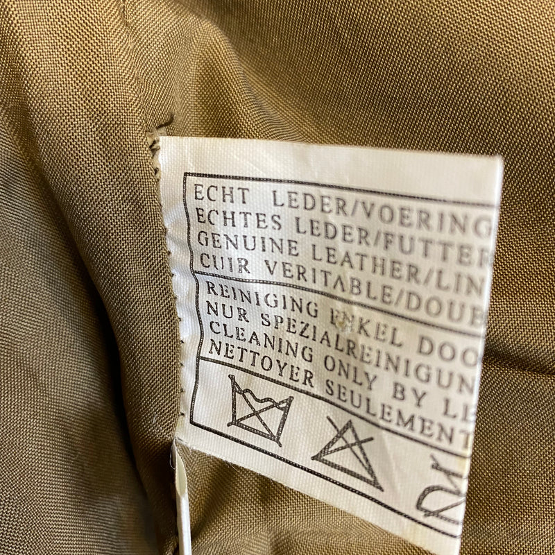 Lange Trachtenlederhose aus Echtleder Lederhose Herren Gr.52 in olive