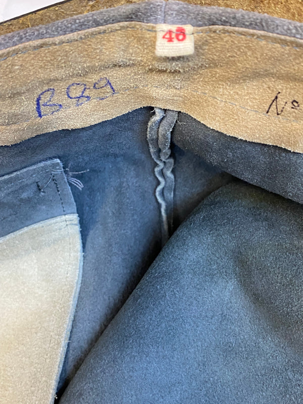 Trachtenlederhose Kniebund Herren Vintage Rindsleder, Gr.48