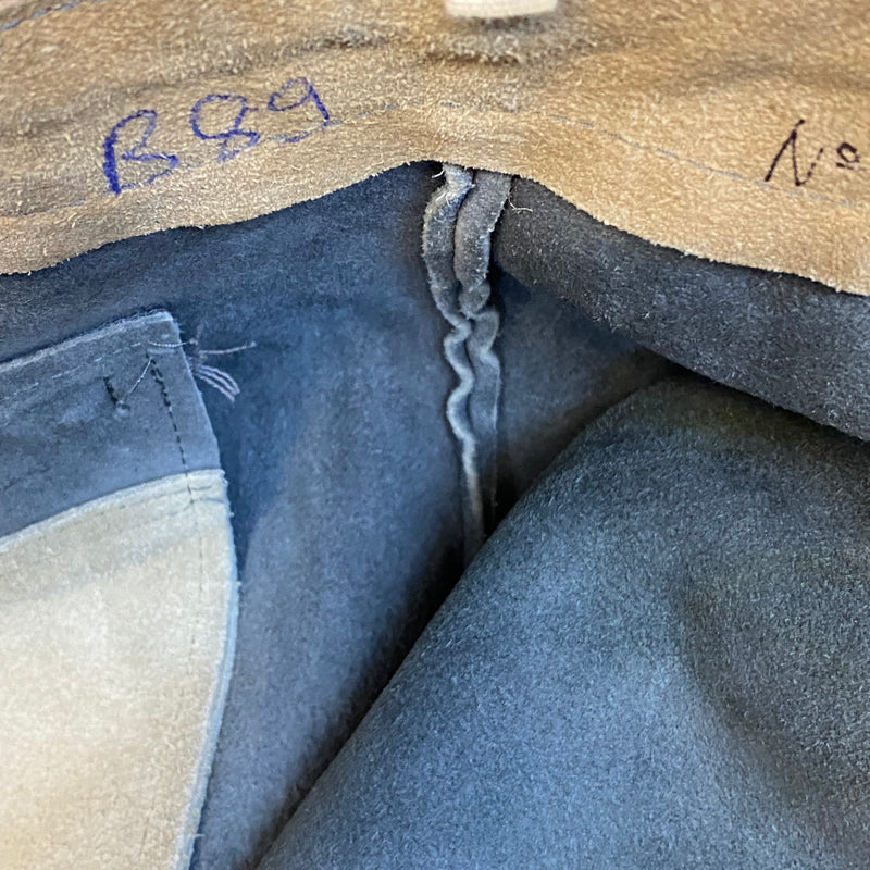 Trachtenlederhose Kniebund Herren Vintage Rindsleder, Gr.48