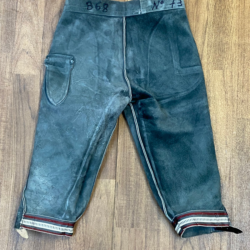 Vintage Trachtenlederhose, Kniebund Unisex kleine Größe Bund 66 cm