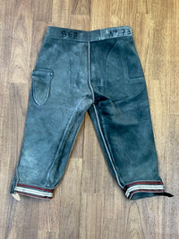 Vintage Trachtenlederhose, Kniebund Unisex kleine Größe Bund 66 cm