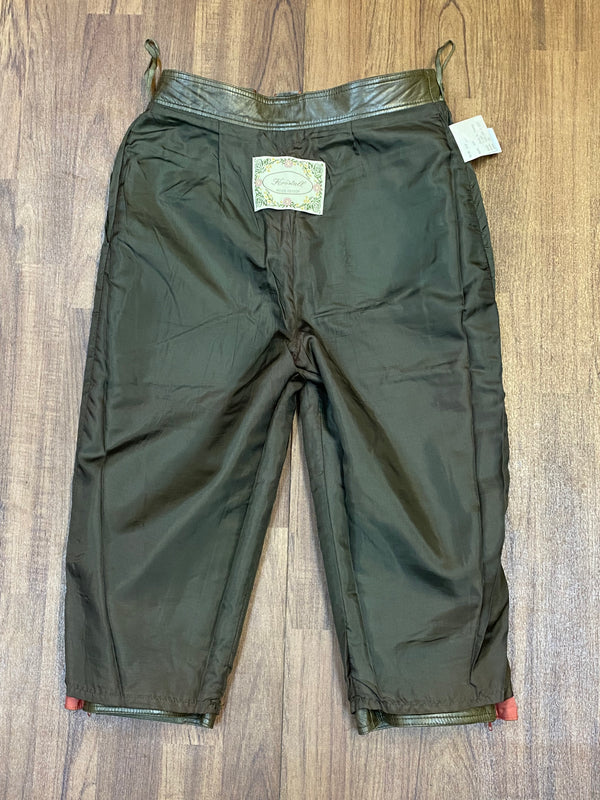 Vintage Damen Trachtenlederhose Kniebundlederhose Gr.40